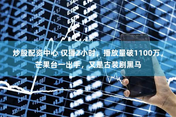 炒股配资中心 仅播2小时，播放量破1100万，芒果台一出手，又是古装剧黑马