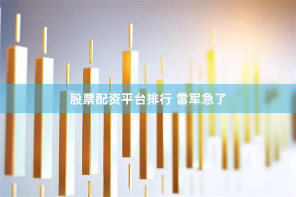 股票配资平台排行 雷军急了